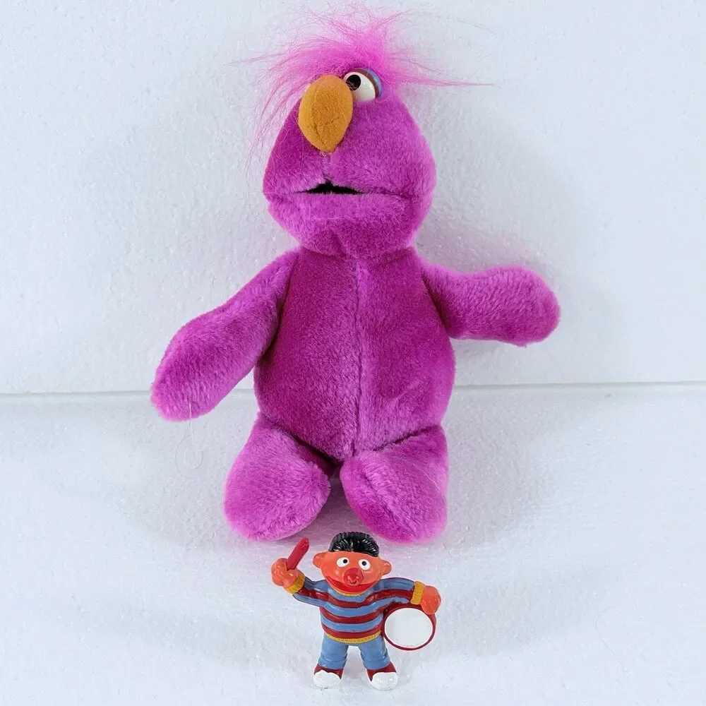 Vintage Jim Henson Sesame Street LOT of 20 Plush / Toys Big Bird Cookie Monster